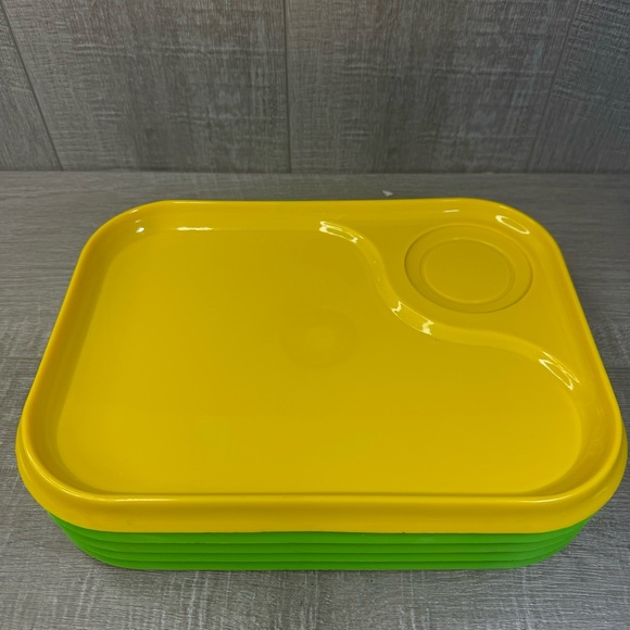 11 Ingrid Plate Snack Plastic Tray Lunch Vintage MCM 1970s Picnic Camping Patio - Picture 15 of 16